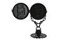 DKD Home Decor Reloj Sobremesa Loft Negro Plateado Metal Cristal 18 x 17 x 33 cm