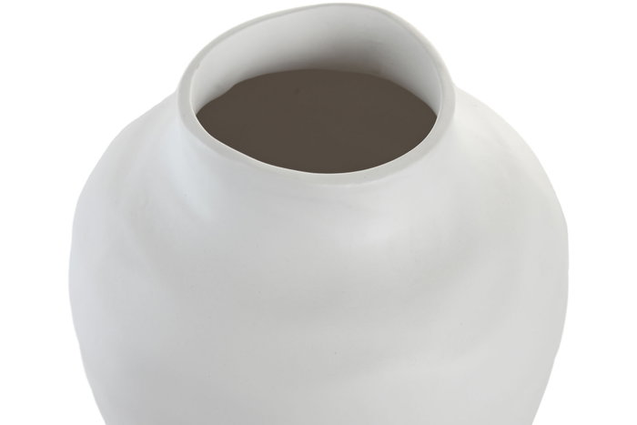 DKD Home Decor Jarrón de Gres Orgánico Artesanal Crudo 27x27x41 cm
