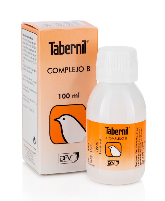 Tabernil Complejo B 100ml para Aves - Vitaminas del Grupo B para Desarrollo y Tras Antibióticos Tabernil Complejo B 100ml para Aves - Vitaminas del Grupo B para Desarrollo y Tras Antibióticos