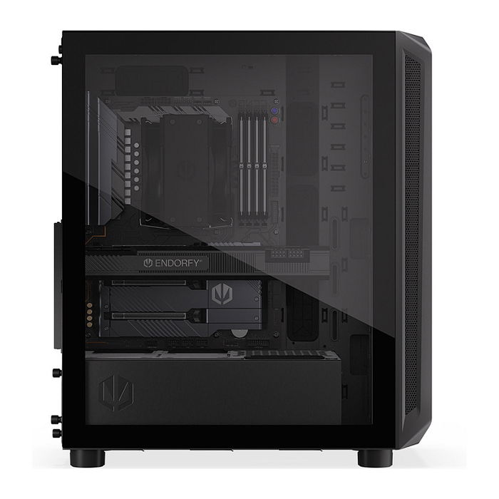 Endorfy Torre Midi EY2A010 Negra Vidrio Templado para Gaming