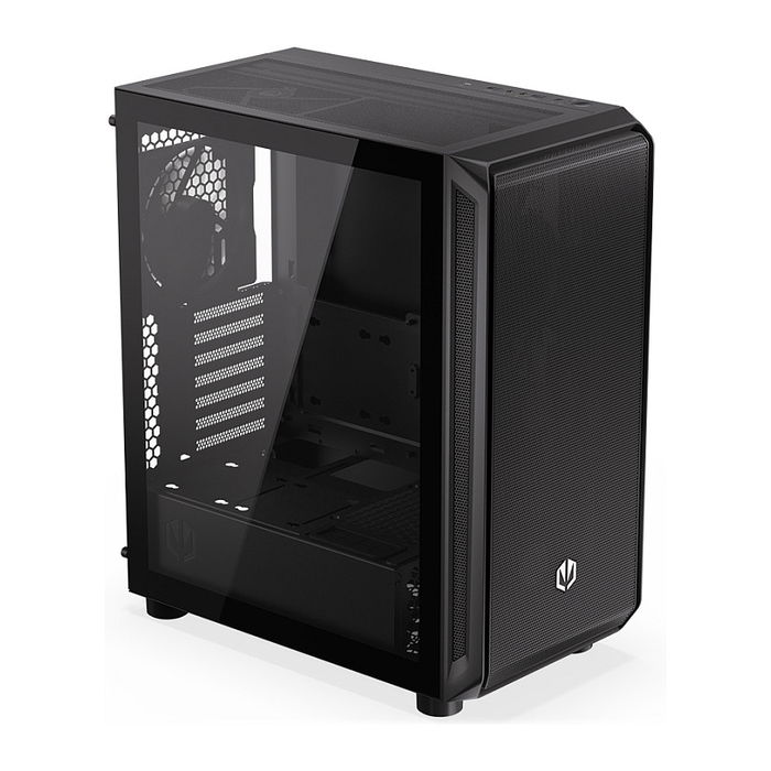 Endorfy Torre Midi EY2A010 Negra Vidrio Templado para Gaming