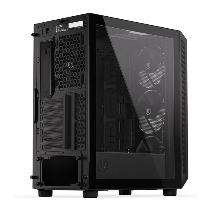 Endorfy Torre Midi EY2A010 Negra Vidrio Templado para Gaming