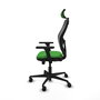 PIQUERAS Y CRESPO Silla de oficina Jorquera con mecanismo Sincro/Traslack, Verde y Negro