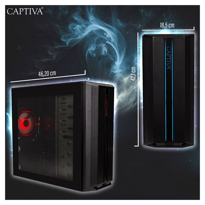 Captiva PC Gaming R92-769 AMD Ryzen 7 5700X 32GB 1TB SSD NVIDIA GeForce RTX 5060 Ti 8GB Windows 11 Home Torre Negra Captiva PC Gaming R92-769 AMD Ryzen 7 5700X 32GB 1TB SSD NVIDIA GeForce RTX 5060 Ti 8GB Windows 11 Home Torre Negra