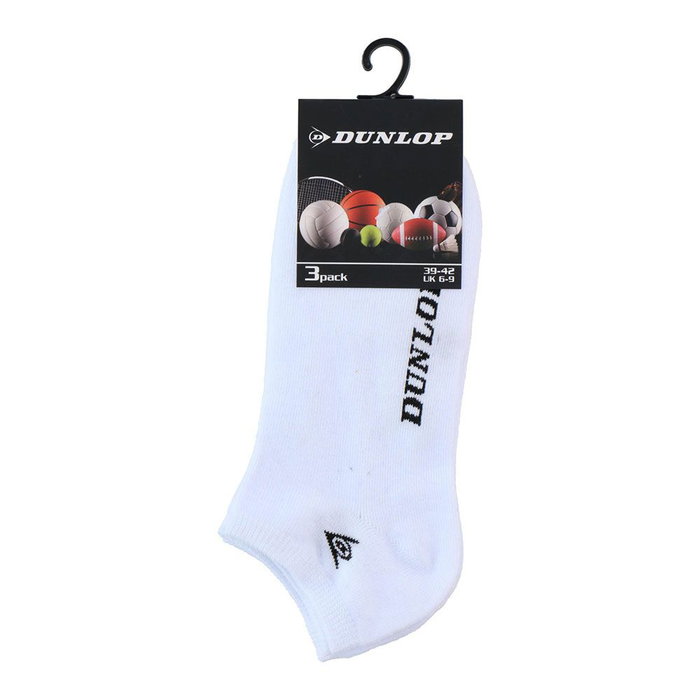 Dunlop Pack 3 pares Calcetines Tobilleros Blancos Tallas Surtidas Dunlop Pack 3 pares Calcetines Tobilleros Blancos Tallas Surtidas
