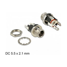 DeLOCK 89910 Conector Hembra DC 5,5 x 2,1 x 9,5 mm