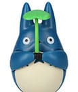 Semic Mi vecino Totoro Figura de fondo redondo Mid Totoro with leaf Semic Mi vecino Totoro Figura de fondo redondo Mid Totoro with leaf