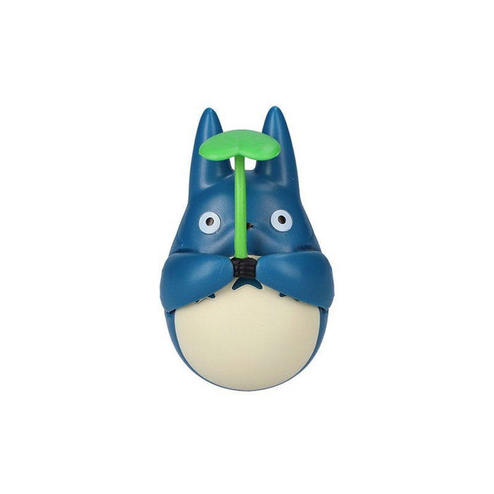 Semic Mi vecino Totoro Figura de fondo redondo Mid Totoro with leaf Semic Mi vecino Totoro Figura de fondo redondo Mid Totoro with leaf