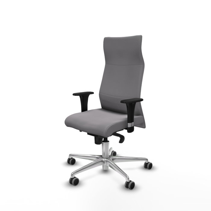 PIQUERAS Y CRESPO Sillón Albacete Gris con Mecanismo Sincro y Base de Aluminio PIQUERAS Y CRESPO Sillón Albacete Gris con Mecanismo Sincro y Base de Aluminio