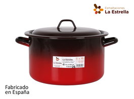 Olla Recta La Estrella con Tapa 26 cm - 7.7L (4 Unidades)