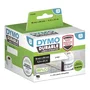 DYMO 2112284 Etiquetas Durable para Impresora LW, Plástico Blanco Autoadhesivo, 2 Rollos de 450 Etiquetas (19x64mm), Permanentes, Resistente a Agua y Abrasión