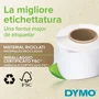 DYMO 2112284 Etiquetas Durable para Impresora LW, Plástico Blanco Autoadhesivo, 2 Rollos de 450 Etiquetas (19x64mm), Permanentes, Resistente a Agua y Abrasión