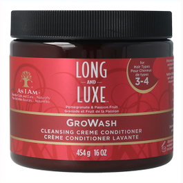 As I Am Long And Luxe Growash Acondicionador con aclarado limpiador reacondicionado
