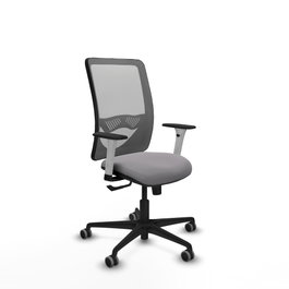 PIQUERAS Y CRESPO Silla de oficina Zulema Gris con mecanismo Sincro