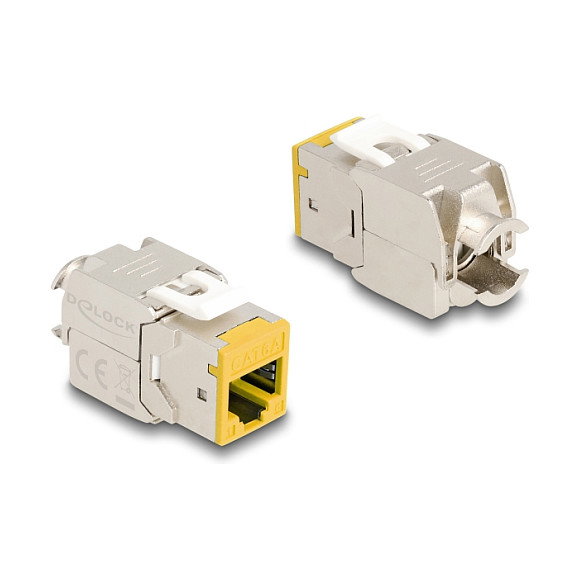 DeLOCK Juego de 10 Módulos Keystone RJ45 a LSA Cat.6A Amarillos sin ...