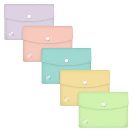 Dosier Sobre Oxford/Elba Urban Pp Translucido Broche A6 Pasteles Surtido (5 Col.) (Set de 50)