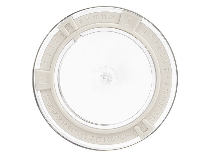 Kinvara Organizador Nevera con Tapa Mediano Blanco 26x10x16 cm (Set de 12)