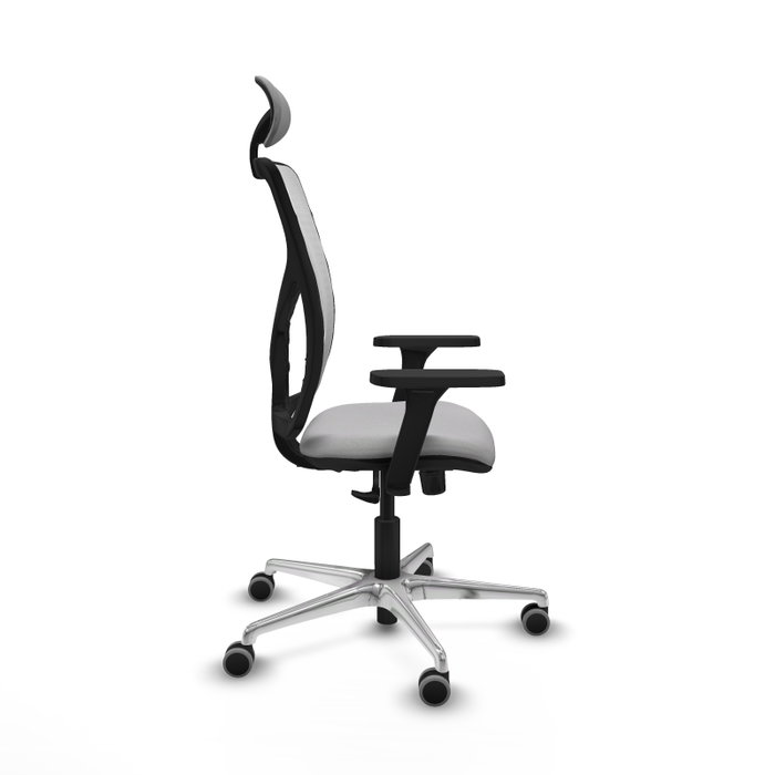 PIQUERAS Y CRESPO Silla de oficina Motilla con mecanismo Sincro, Gris claro y Blanco PIQUERAS Y CRESPO Silla de oficina Motilla con mecanismo Sincro, Gris claro y Blanco