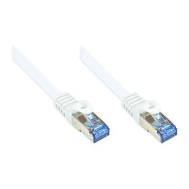 GoodConnections Cat6A Patch Cable S/FTP (S-STP) RJ-45 Blanco 1.5m - Cable de Red 10GBase-T, 500 MHz, Blindado, 10000 Mbit/s