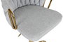 DKD Home Decor Taburete Moderno Gris Dorado 55 x 100 x 53 cm (2 Unidades)