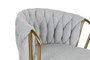 DKD Home Decor Taburete Moderno Gris Dorado 55 x 100 x 53 cm (2 Unidades)