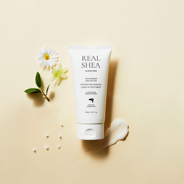 Rated Green REAL SHEA protein recharging leave in treatment 150 ml