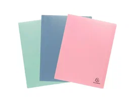 Exacompta Carpeta Autentik Escaparate 40 Fundas DIN A4 Polipropileno Reciclado Colores Surtidos