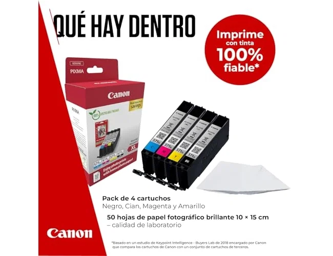 Canon CLI-571XL Photo Value Pack Multipack Negro, Cian, Magenta, Amarillo, Incluye Papel Fotográfico Canon CLI-571XL Photo Value Pack Multipack Negro, Cian, Magenta, Amarillo, Incluye Papel Fotográfico