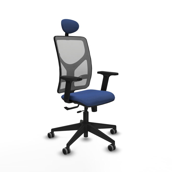 PIQUERAS Y CRESPO Silla de oficina Motilla con mecanismo Sincro/Traslack, Azul marino y Gris PIQUERAS Y CRESPO Silla de oficina Motilla con mecanismo Sincro/Traslack, Azul marino y Gris
