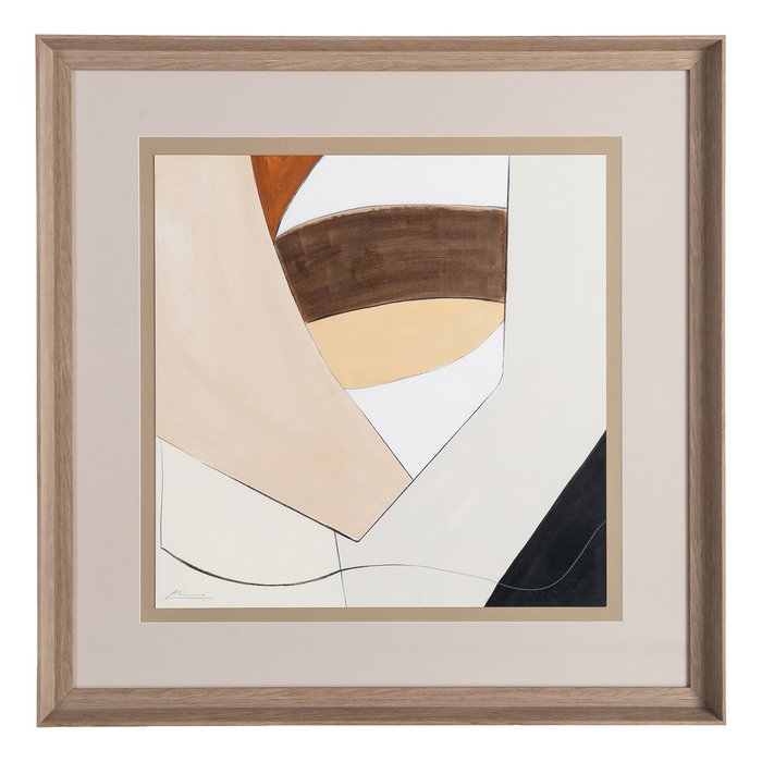 Ixia Cuadro Pintura Abstracto 2/M 80 x 80 cm