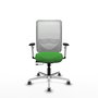 PIQUERAS Y CRESPO Silla de oficina Zulema Verde y Blanco con Mecanismo Sincro/Traslack