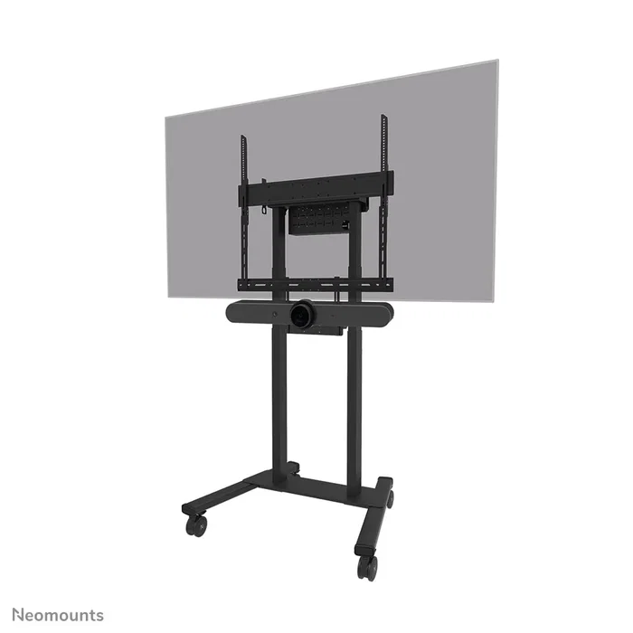 Neomounts AV60-500BL Soporte Kit Barra Videoconferencia y Estante para Portátil Universal, VESA 200x200 a 800x600 mm, Peso Máx. 8 kg, para Pantallas de 43" a 110"