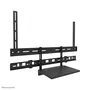 Neomounts AV60-500BL Soporte Kit Barra Videoconferencia y Estante para Portátil Universal, VESA 200x200 a 800x600 mm, Peso Máx. 8 kg, para Pantallas de 43" a 110"