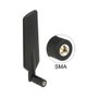 DeLOCK Antena LTE Dualband WLAN 4 dBi con conector SMA negra