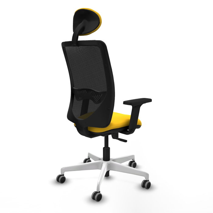 PIQUERAS Y CRESPO Silla de oficina Zulema con mecanismo Sincro, Amarillo y Negro PIQUERAS Y CRESPO Silla de oficina Zulema con mecanismo Sincro, Amarillo y Negro