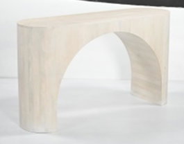 DKD Home Decor Consola de Mango Blanco