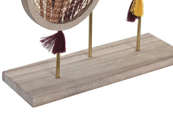 DKD Home Decor Decoración Abstracto MDF Seagrass Multicolor