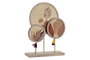 DKD Home Decor Decoración Abstracto MDF Seagrass Multicolor