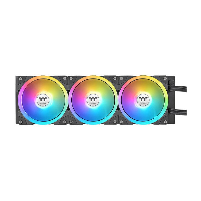 Thermaltake MAGFloe 360 Ultra ARGB AIO CPU Liquid Cooler, Negro, Refrigeración Líquida Todo en Uno, 3 Ventiladores de 12 cm, Radiador 360 mm, PWM, para Sockets AMD e Intel