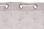 DKD Home Decor Cortina de Poliéster 140x260 con 8 Anillas Rosa Palo