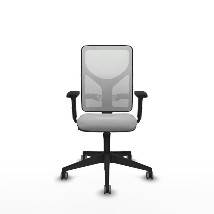 PIQUERAS Y CRESPO Silla de oficina Motilla con mecanismo Sincro, Gris claro y Blanco PIQUERAS Y CRESPO Silla de oficina Motilla con mecanismo Sincro, Gris claro y Blanco