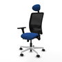 PIQUERAS Y CRESPO Silla de oficina Zulema con mecanismo Sincro/Traslack Azul y Negro