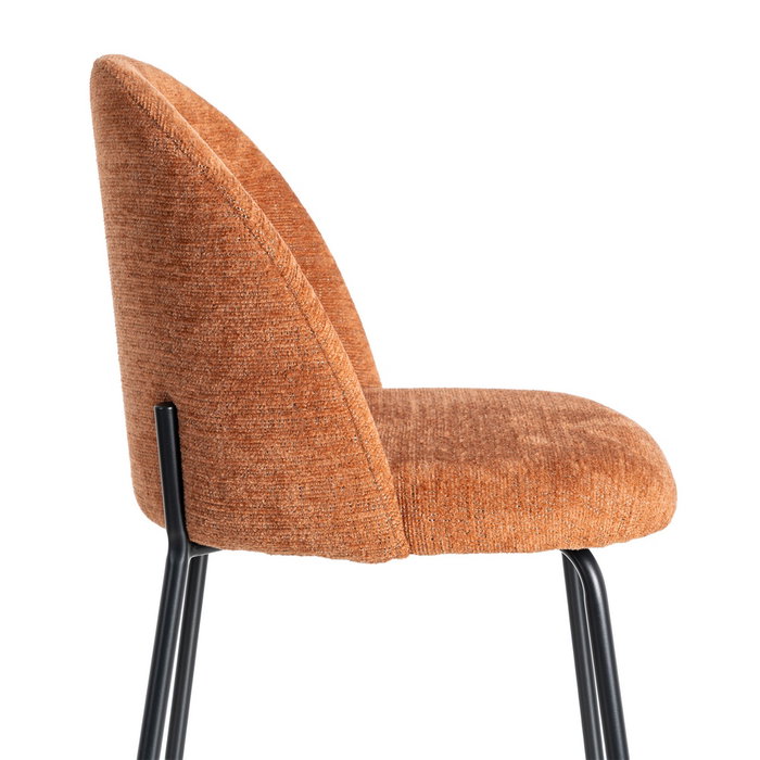 Silla Calabaza Tejido-Metal Contract 49 X 48 X 80 cm (Set de 2)