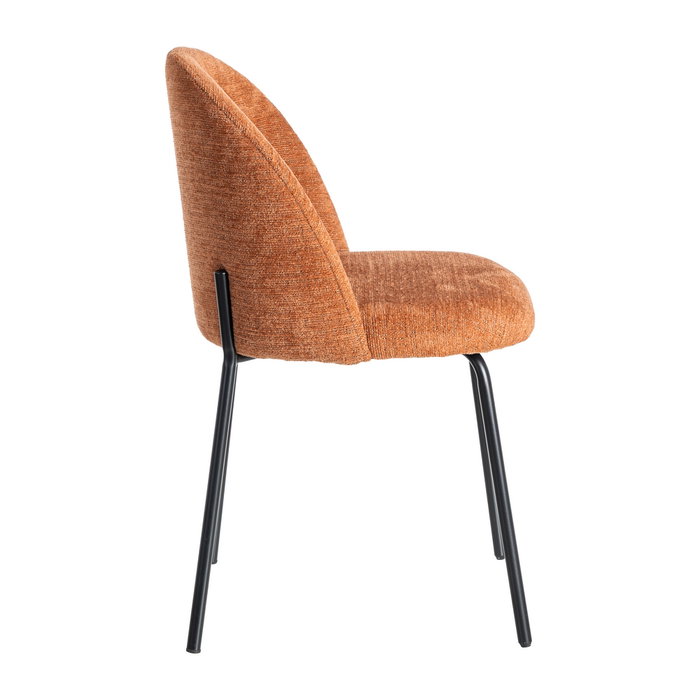Silla Calabaza Tejido-Metal Contract 49 X 48 X 80 cm (Set de 2)