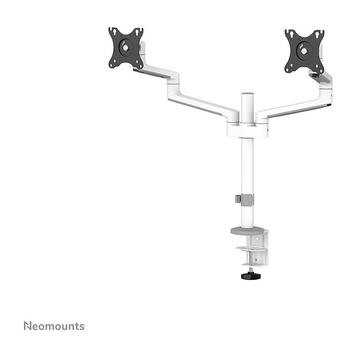 Newstar DS60-425WH2 Soporte Doble Monitor 17-27 pulgadas, Soporte de Escritorio Pinza/Atornillado, 8 kg, VESA 75x75/100x100, Blanco Newstar DS60-425WH2 Soporte Doble Monitor 17-27 pulgadas, Soporte de Escritorio Pinza/Atornillado, 8 kg, VESA 75x75/100x100, Blanco