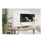 Newstar DS60-425WH2 Soporte Doble Monitor 17-27 pulgadas, Soporte de Escritorio Pinza/Atornillado, 8 kg, VESA 75x75/100x100, Blanco