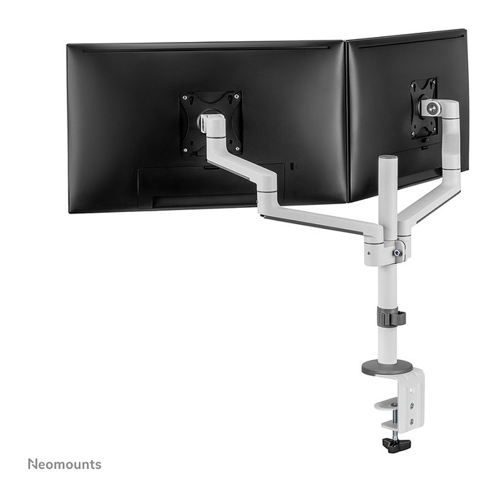 Newstar DS60-425WH2 Soporte Doble Monitor 17-27 pulgadas, Soporte de Escritorio Pinza/Atornillado, 8 kg, VESA 75x75/100x100, Blanco Newstar DS60-425WH2 Soporte Doble Monitor 17-27 pulgadas, Soporte de Escritorio Pinza/Atornillado, 8 kg, VESA 75x75/100x100, Blanco