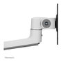 Newstar DS60-425WH2 Soporte Doble Monitor 17-27 pulgadas, Soporte de Escritorio Pinza/Atornillado, 8 kg, VESA 75x75/100x100, Blanco