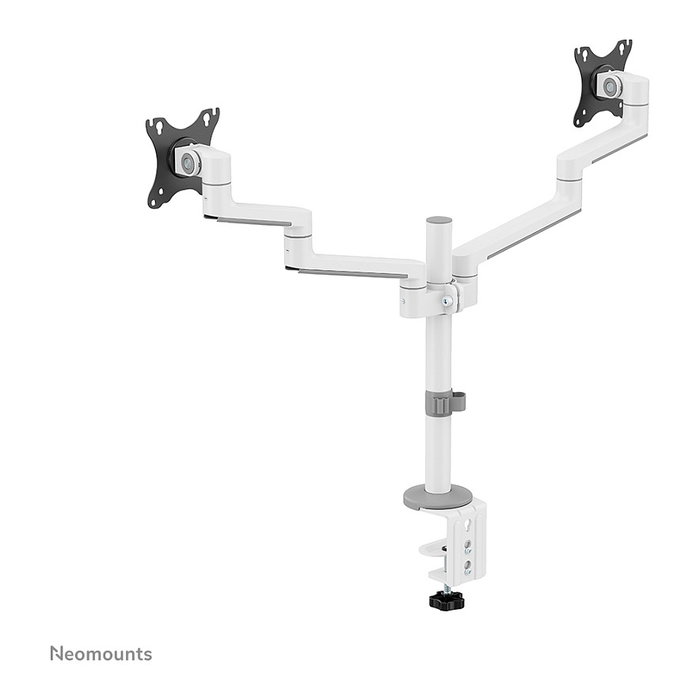 Newstar DS60-425WH2 Soporte Doble Monitor 17-27 pulgadas, Soporte de Escritorio Pinza/Atornillado, 8 kg, VESA 75x75/100x100, Blanco Newstar DS60-425WH2 Soporte Doble Monitor 17-27 pulgadas, Soporte de Escritorio Pinza/Atornillado, 8 kg, VESA 75x75/100x100, Blanco