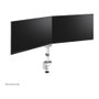 Newstar DS60-425WH2 Soporte Doble Monitor 17-27 pulgadas, Soporte de Escritorio Pinza/Atornillado, 8 kg, VESA 75x75/100x100, Blanco